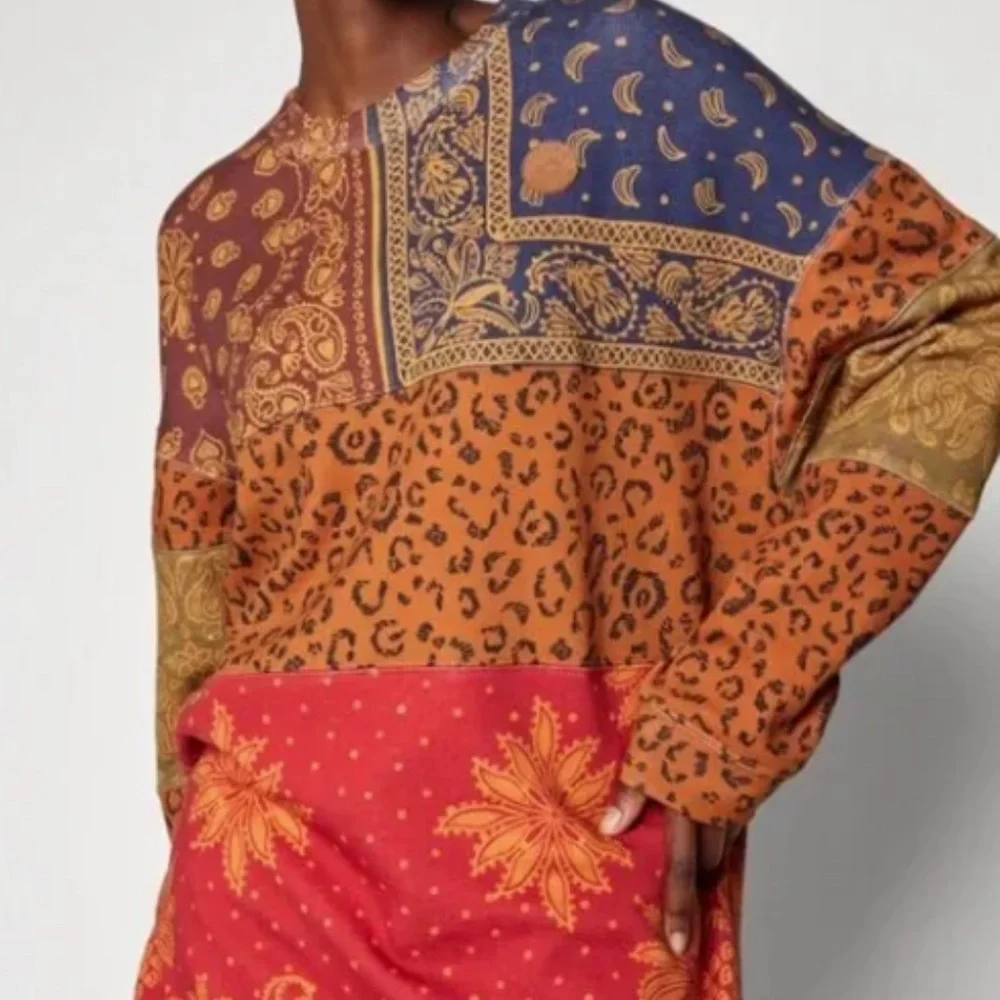 FARM Rio Multicolor Patchwork Sweatshirt - Picture 2 of 11